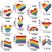 Broches en émail en métal, design Cœur Arc-en-ciel Yeh Finger, badges de revers en émail pour denim, cadeau personnalisé pour femme