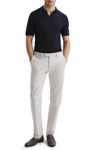 Diseño Etiqueta personalizada Logo Pantalones de hombre <span class=keywords><strong>Color</strong></span> <span class=keywords><strong>caqui</strong></span> sólido 97% tela de algodón 3% SP Stretch Chinos Pantalones de hombre - Product Image 4