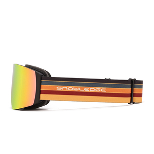 مخصص الوجه حتى نظارات التزلج نظام تدفق الهواء مع أحمر أزرق رمادي رمادي عدسة مغناطيسية - Product Image 4