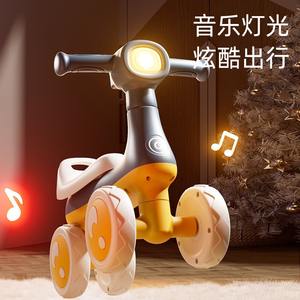 Bicicleta de Equilibrio para Niños de 1 a 3 Años, de Plástico, con Cuatro Ruedas, Asiento Ergonómico, Patinete para Niños Pequeños - Product Image 5