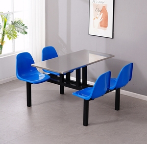 Ensemble table et banc de cantine, structure en acier durable, mobilier de salle à manger pour écoles et cafétérias, surface facile à nettoyer, design peu encombrant - Product Image 6