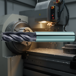 Ttake Ta1430 Carbide End Mill Nano TiAlN Coated 36 38 Degree Helix 4 <b>Flute</b> Milling Cutter - Product Image 3