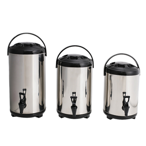 Termo de Acero Inoxidable Ecológico para Tiendas de Té con Leche, 8L/10L/12L, con Termómetro, en Existencia, <span class=keywords><strong>HQ</strong></span> HQS13 - Product Image 1