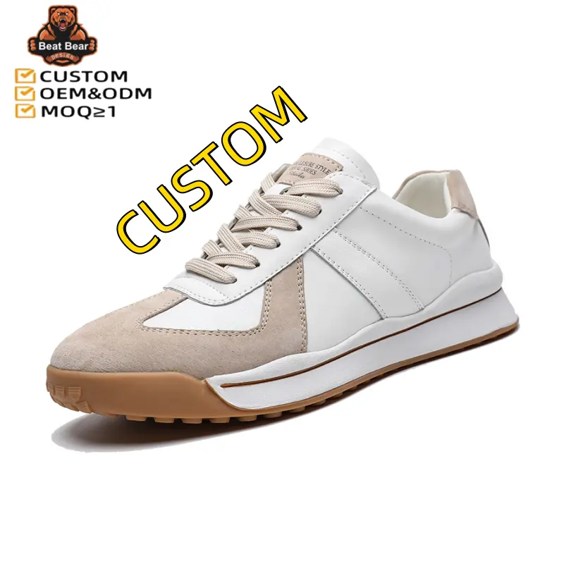 High Quality Trainers Vintage Men's Board Shoes Genuine Leather Casual Shoes Trainers custom shoes manufacturers