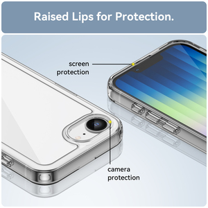 Cho iPhone 16e rõ ràng trường hợp điện thoại, chống xước mềm TPU bumper + Acrylic Mobile Bìa trường hợp đối với iPhone 13 14 15 Pro Max 16e 2025 - Product Image 3