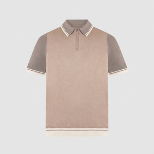 Polo pour homme léger à manches courtes, col classique, idéal pour l'été, les activités de plein air et le quotidien – Gris, tendance et confortable - Product Image 1