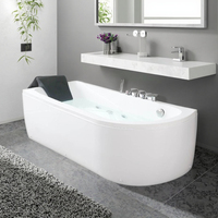 Baignoire autoportante intérieure simple avec design moderne et baignoire de massage jaccuzzi pour le sexe dans la salle de bain, vente en gros