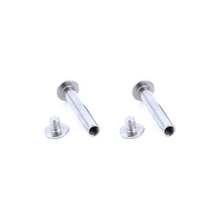Customized Chicago Brass Binding Screw Set With Nut - Male And Female Screws