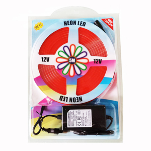 Led neon ánh sáng dải 6*12 mét DC12V 5m không thấm nước IP67 linh hoạt Led Neon Đèn dây đèn phòng ngủ trang trí nội thất Neon Flex + cung cấp điện - Product Image 1