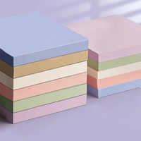 Bloc-notes adhésifs personnalisés réutilisables, couleurs bleu, rose, jaune, orange, rose, mini bloc-notes adhésifs, notes autocollantes