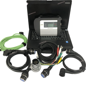 Multiplexor WiFi DOIP MB Star C4 Plus, escáner de diagnóstico OBD2 SD Connect C4 para autos y camiones Benz + computadora portátil V110 - Product Image 1