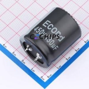 330UF450V30x35HP Snap-in Aluminum Electrolytic Capacitor Through hole Component (THT),D30xL35mm 330uF 20% 450V 10mm - Product Image 1