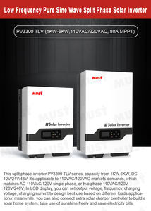 PV3300 TLV 80A Mppt 태양광 충전 컨트롤러 1kw 6kw 태양열 인버터 <span class=keywords><strong>110v</strong></span> 단상 3kva 5kva 태양광 인버터 - Product Image 6