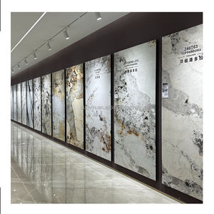 Azulejos de pared de formato China 3200x1600, pared gris oscuro, Blanco esmaltado, mármol para el Hogar, baño, azulejo de suelo de piedra sinterizada pulida - Product Image 3