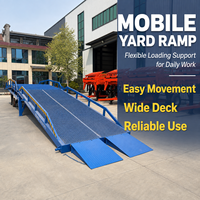 Rampe hydraulique robuste de 6 à 15 tonnes pour usage extérieur en entrepôt
