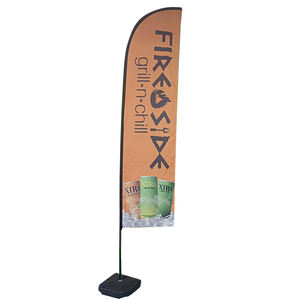 Lame larme plume drapeau 3 mètres drapeau personnalisé promotionnel publicité bannière volant Werbesegel drapeau événement extérieur Oriflamme - Product Image 5