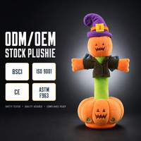 Peluche Citrouille Dansante Prête à l'emploi, Poupée Citrouille Parlante et Chantante, Décoration, Cadeau pour Enfants, Livraison Rapide