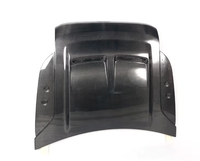 Cache de capot moteur avant en carbone mou avec conduit d'air pour Land Rover Defender 90 110 130 2019+ Composant de carrosserie tout-terrain