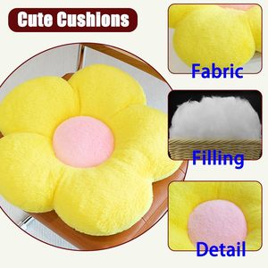 หมอนอิงดอกทานตะวันหนานุ่มแบบขายส่ง หมอนรองนั่งสำหรับนักเรียน - Product Image 5