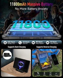 Ulefone Armor Pad 4 Ultra Thermal 5G <span class=keywords><strong>Tablet</strong></span> PC Robusto 8GB 256GB Display Corning da 10.36 Pollici Android 15 IP68 IP69K 11800mAh 33W - Product Image 6