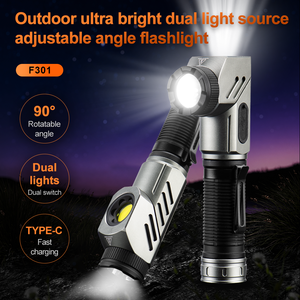 Helius mới siêu sáng T40 + COB * 3 bên đèn có thể được điều chỉnh 90 ° làm việc ngọn đuốc ánh sáng nhôm đuôi từ dẫn đèn pin - Product Image 2