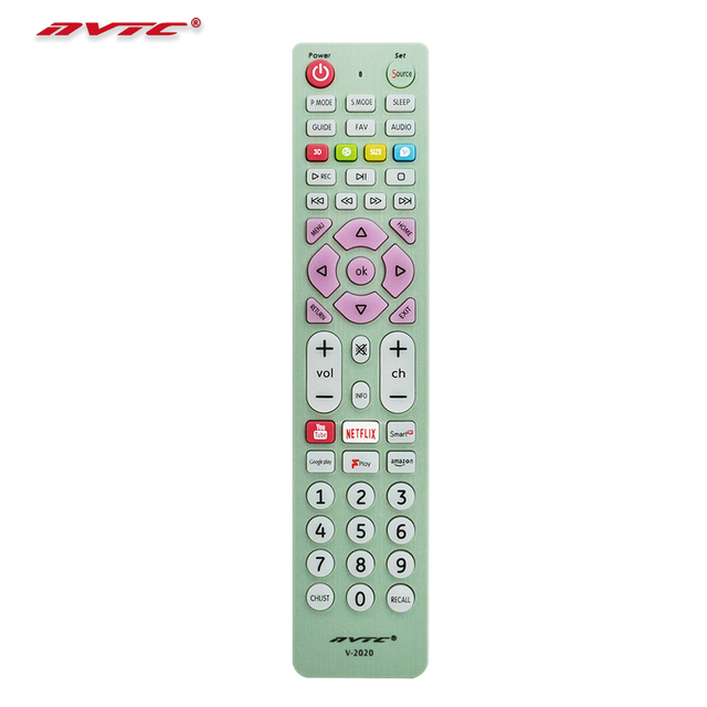 NVTC V-2020 Universal IR Remote Control, Reliable Replacement for TV, Set Top Box