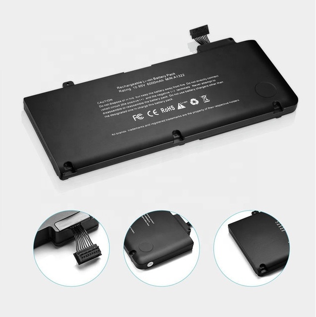 Laptop Battery for Mac Book Pro 13 Inch A1278 A1322 (10.95V 6000mAh)