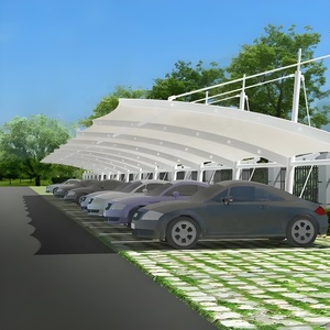 Tập trung vào customizationpvdf độ bền kéo màng cấu trúc carport bóng xe bãi đậu xe nhà kho nơi trú ẩn ngoài trời Vật liệu kiến trúc - Product Image 2