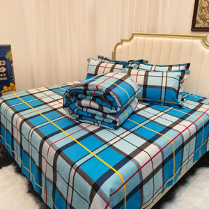 Wholesale Cotton Touch Feeling 6 Pcs Duvet Set with Matching Curtains Floral Printed <b>king</b> <b>Size</b> Comforter Sets Bedding <b>Sheet</b> Set - Product Image 4