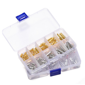 Ponytail Buckle Set Alloy Plated Gold Silver Chain T Bar Clasp For <b>Bracelet</b> Making DIY Jewelry Components <b>Box</b> Pack - Product Image 3