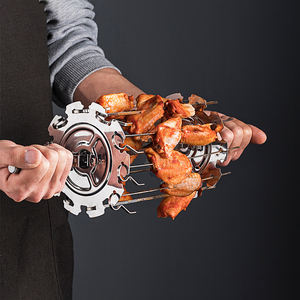 Accesorios para freidoras de aire al por mayor: Herramientas de acero inoxidable para asar a la parrilla, rostizar, hacer kebab y brochetas de carne. - Product Image 2