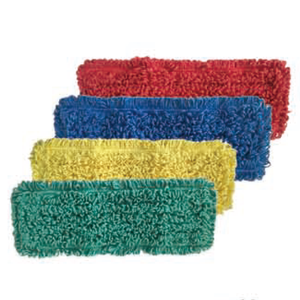 Recharge de tampon de serpillière en microfibre filée grise avec <span class=keywords><strong>Velcro</strong></span> pour nettoyage - Product Image 1