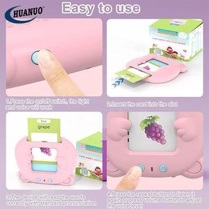 Niños aprendiendo juguetes Montessori con 224 máquina de lectura de <span class=keywords><strong>palabras</strong></span> a la vista <span class=keywords><strong>español</strong></span> e inglés tarjetas Flash parlantes juguetes de aprendizaje - Product Image 4