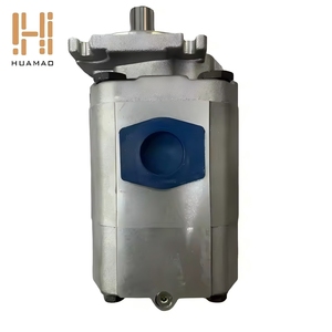 Bomba de engranajes hidráulica doble integrada de aleación de aluminio sin recubrimiento, eje recto, puertos de aceite dobles independientes, ¡Gran oferta! - Product Image 1