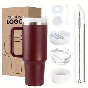 Gobelet isotherme sous vide pour voiture 40oz, compatible porte-gobelets, anti-fuite, anti-condensation, garde les boissons chaudes ou froides, entrepôt USA - Product Image 1