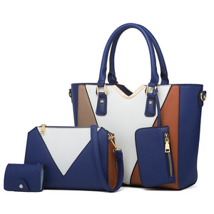Bolso <span class=keywords><strong>de</strong></span> Mano Grande <span class=keywords><strong>de</strong></span> PU para Mujer, a la Moda, con Cierre <span class=keywords><strong>de</strong></span> Cremallera, Forro <span class=keywords><strong>de</strong></span> Poliéster, Patrón Geométrico y Color en Contraste, Verano 2020 - Product Image 5