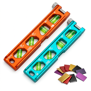Niveau à bulle en alliage d'aluminium de 6 pouces, outil de mesure multi-angles à 30, 45 et 90 degrés, options de couleurs orange et bleu - Product Image 1