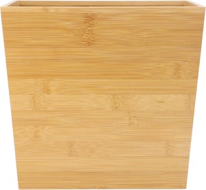 Poubelle rectangulaire en bambou, finition bois naturel, avec corbeille à déchets, décoration écologique en bambou pour l'accentuation <span class=keywords><strong>de</strong></span> la maison - Product Image 2