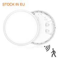 Plafonnier LED rond IP66 IK10 CCT sélectionnable avec capteur d'urgence 15W 18W 21W 22.5W