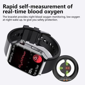 सीनियर स्मार्ट वॉच हार्ट रेट मॉनिटर पर नजर रखने वाले 24 घंटे हेल्थ ट्रैकर वॉयस कंट्रोल - Product Image 2