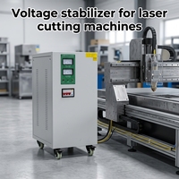 Stabilisateur de tension triphasé AC industriel série TNS 60KVA haute efficacité pour découpe laser, protection de la qualité de l'énergie, automatique