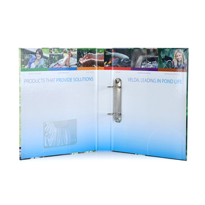 Nhà máy Tùy chỉnh cao cấp cứng nhắc các thư mục các tông tùy chỉnh in công việc và thư mục nghiên cứu với Snaps kim loại. - Product Image 2