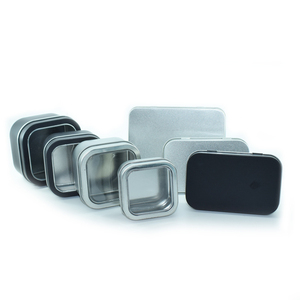 Tùy Chỉnh Dập Nổi In Sắt Kẹo Bạc Hà Hộp Vàng Bạc Đen 60*45*15Mm Trà Tinplate Hình Chữ Nhật Nhỏ Hộp Thiếc Bản Lề Nắp - Product Image 5
