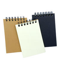 Papel Kraft Mini Pocket A6 Notebook Lay Flat Espiral Bound Impreso Estilo Diario de viaje para notas diarias Tamaño A5