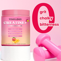 Créatine monohydrate en poudre de haute qualité avec collagène, prébiotiques et probiotiques, compléments tout-en-un pour des gains musculaires minces