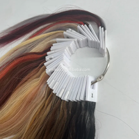 Nuanciers d'échantillons de couleur de cheveux en plastique blanc pour outils de salon de coiffure, affichage d'échantillons de teinture et de permanente pour cheveux