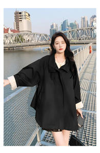Femmes 2025 nouveau printemps automne à la mode <span class=keywords><strong>Petite</strong></span> grande taille Cape <span class=keywords><strong>Trench</strong></span> Coat - Product Image 4
