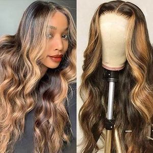 Vente en gros de perruque Lace Front <span class=keywords><strong>Wabe</strong></span> Body Highlight brésilienne, perruque Lace Wig en cheveux vierges pour femmes noires, perruque Lace Pre Pluck avec des cheveux de bébé - Product Image 4