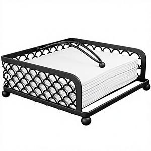 Porte-serviettes en acier inoxydable Xingxiang, porte-mouchoirs en métal pour table, style américain, pour la décoration de table de restaurant - Product Image 3