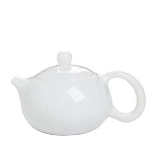 Teteras de Porcelana Blanca de Cerámica Hechas a Mano al por Mayor, Estilo Simple, con Diseño de Grasa de Cordero, Exquisitas para el Hogar y Té Kung Fu - Product Image 6